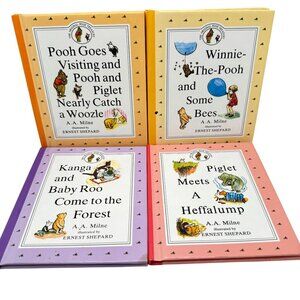 The Original Winnie-The-Pooh Treasury A.A. Milne Bundle of 4 Hardcover Books